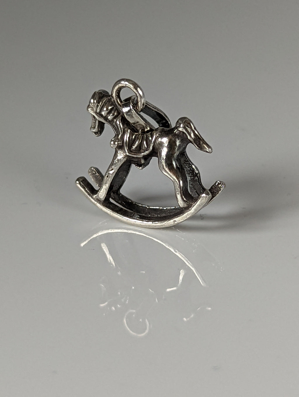 Silver Steed Rocking Horse Silver Pendant