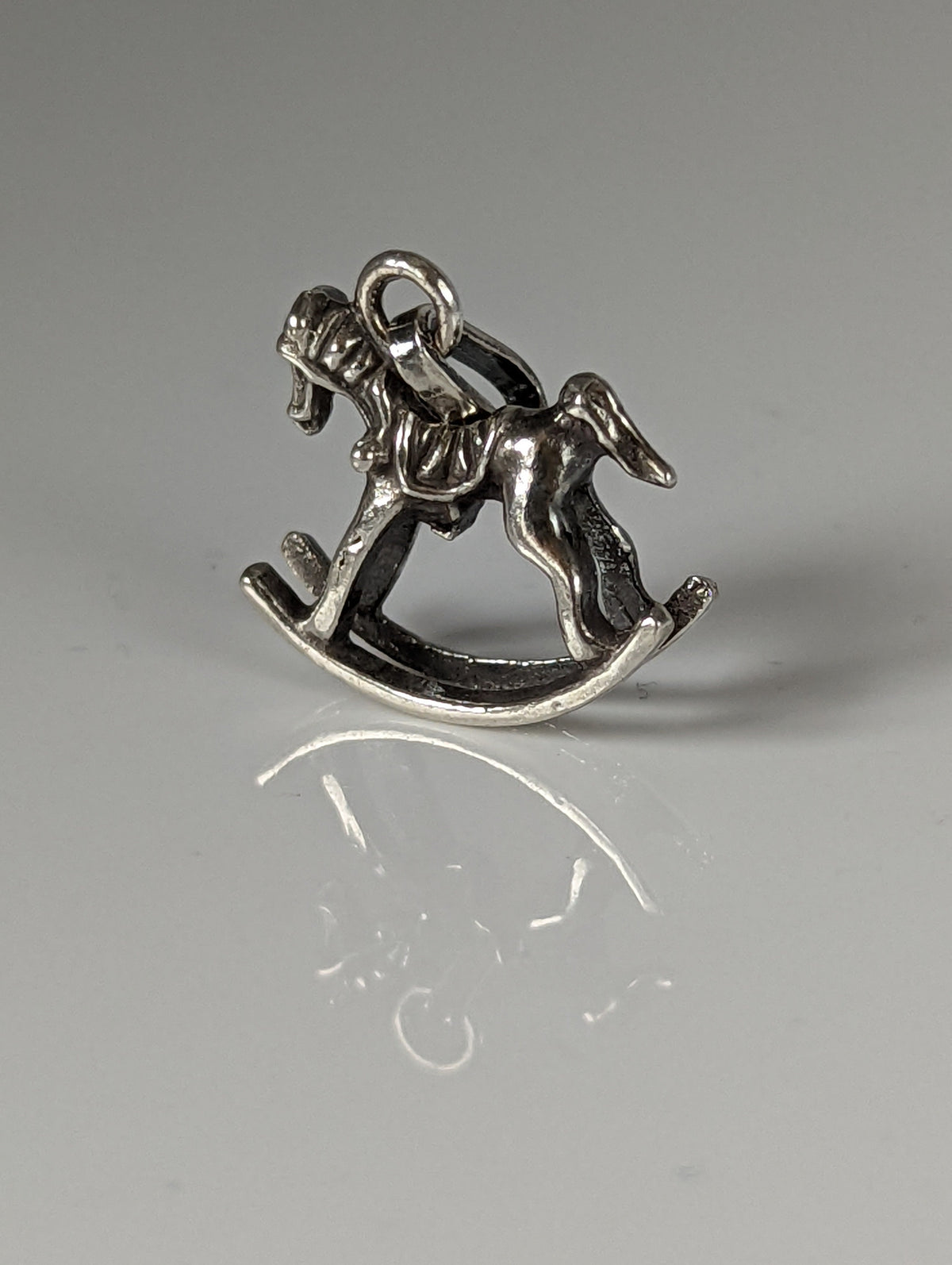 Silver Steed Rocking Horse Silver Pendant