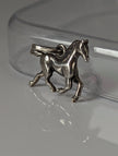 Silver Steed Trotting Horse Silver Pendant