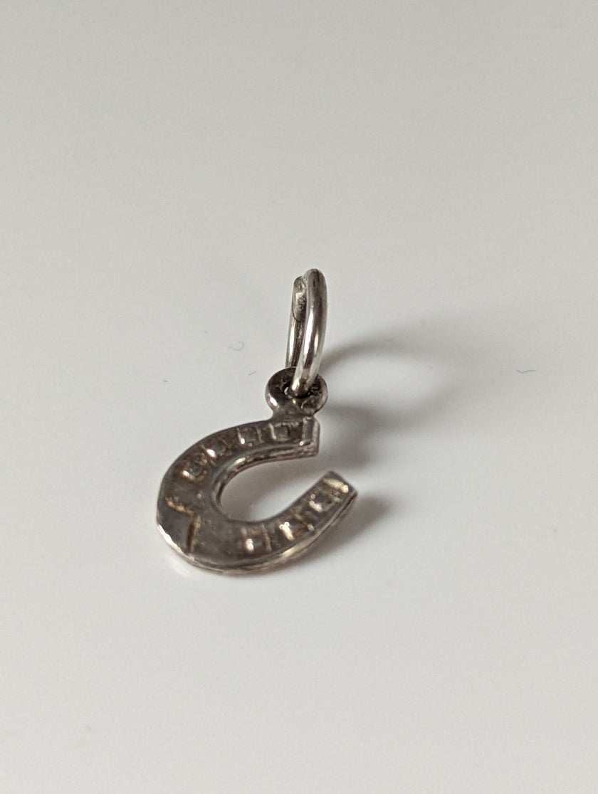 Silver Steed Horseshoe Silver Pendant