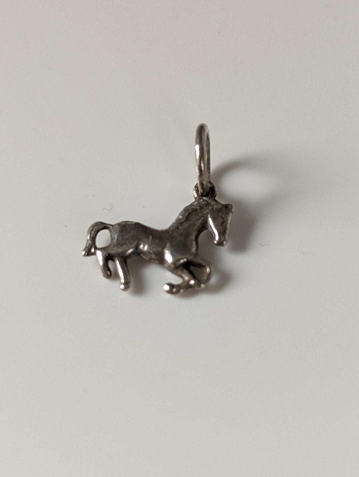 Silver Steed Horse Silver Pendant