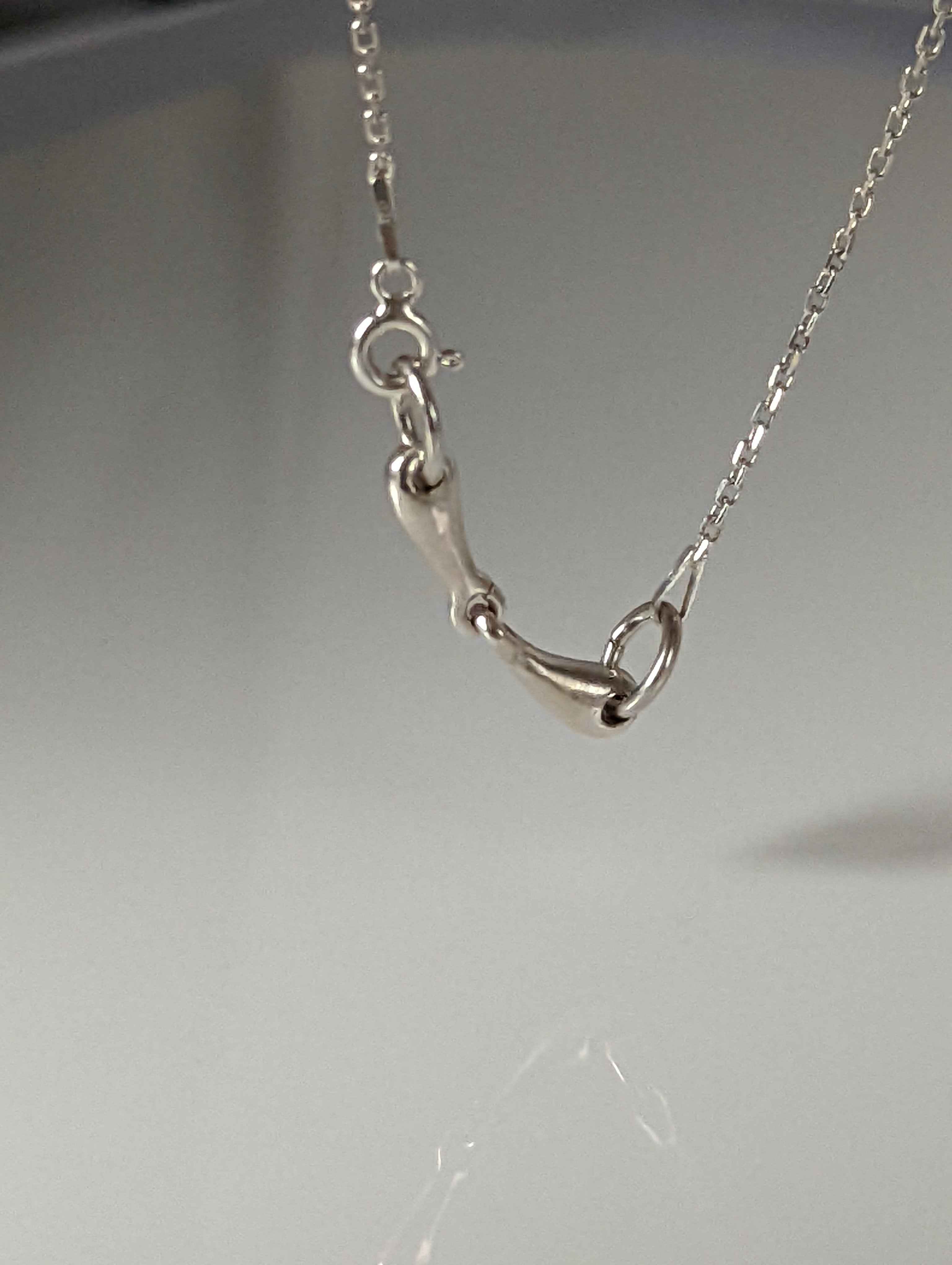 Silver Steed Snaffle Necklace