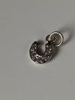 Silver Steed Crystal Horseshoe zirconnia Silver Pendant