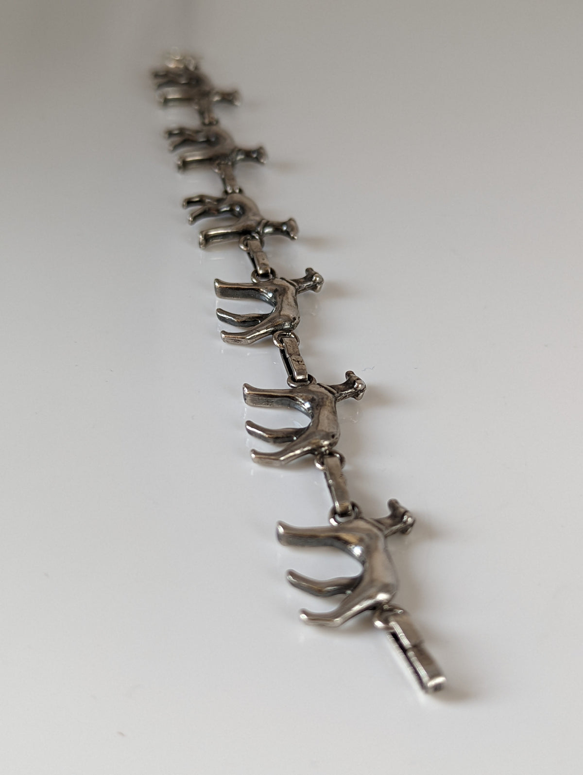 Silver Steed Greyhound Silver Bracelet