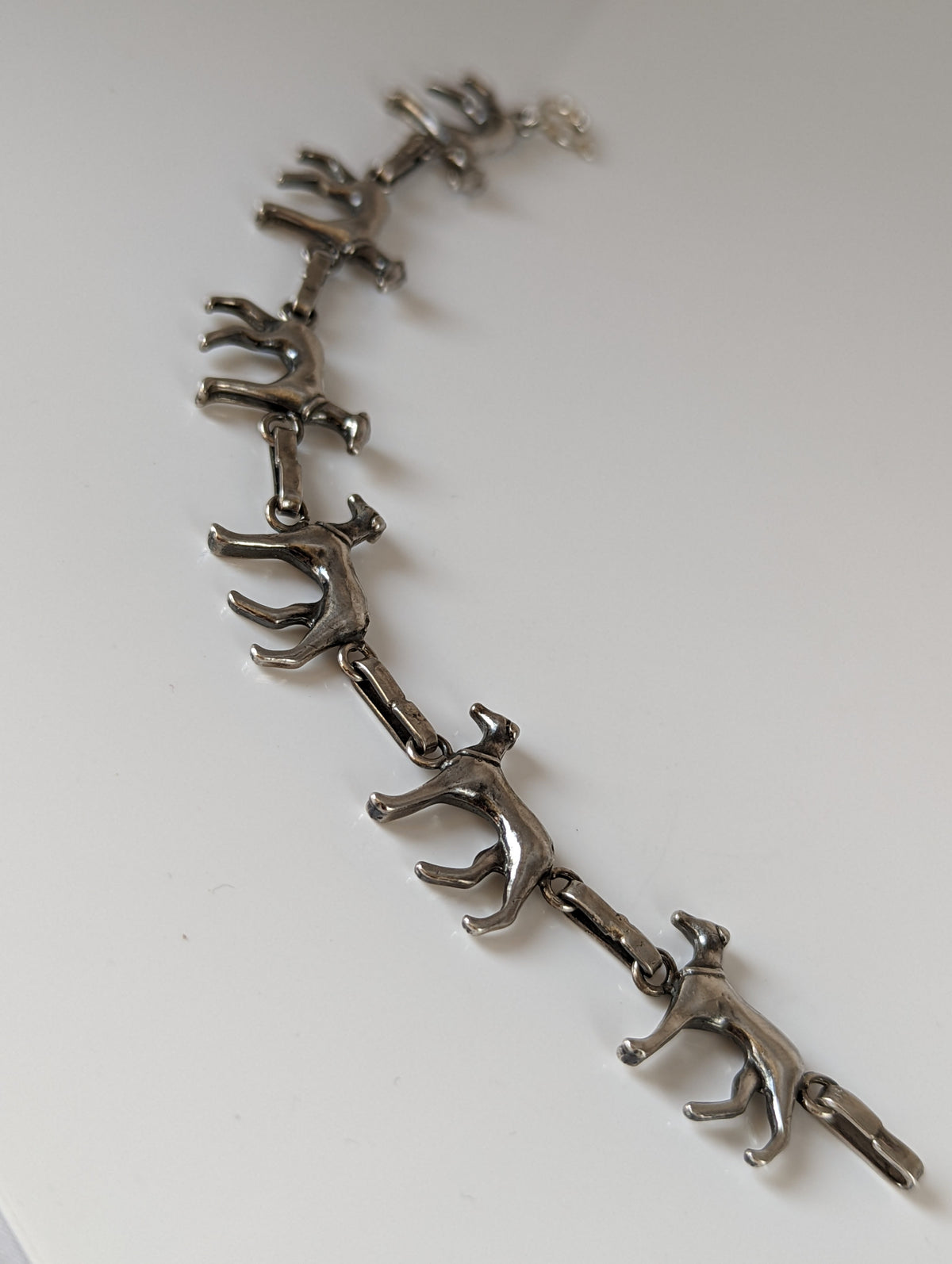 Silver Steed Greyhound Silver Bracelet