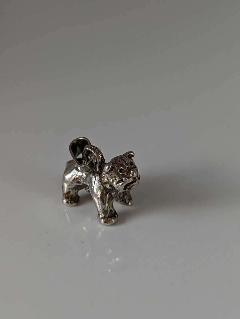 Silver Steed Terrier Silver Pendant