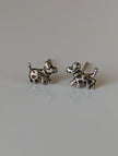 Silver Steed Dalmation Silver Stud Earrings