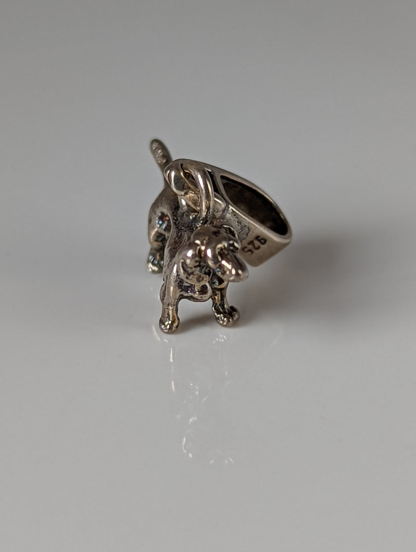 Silver Steed Dachshund Silver Pendant