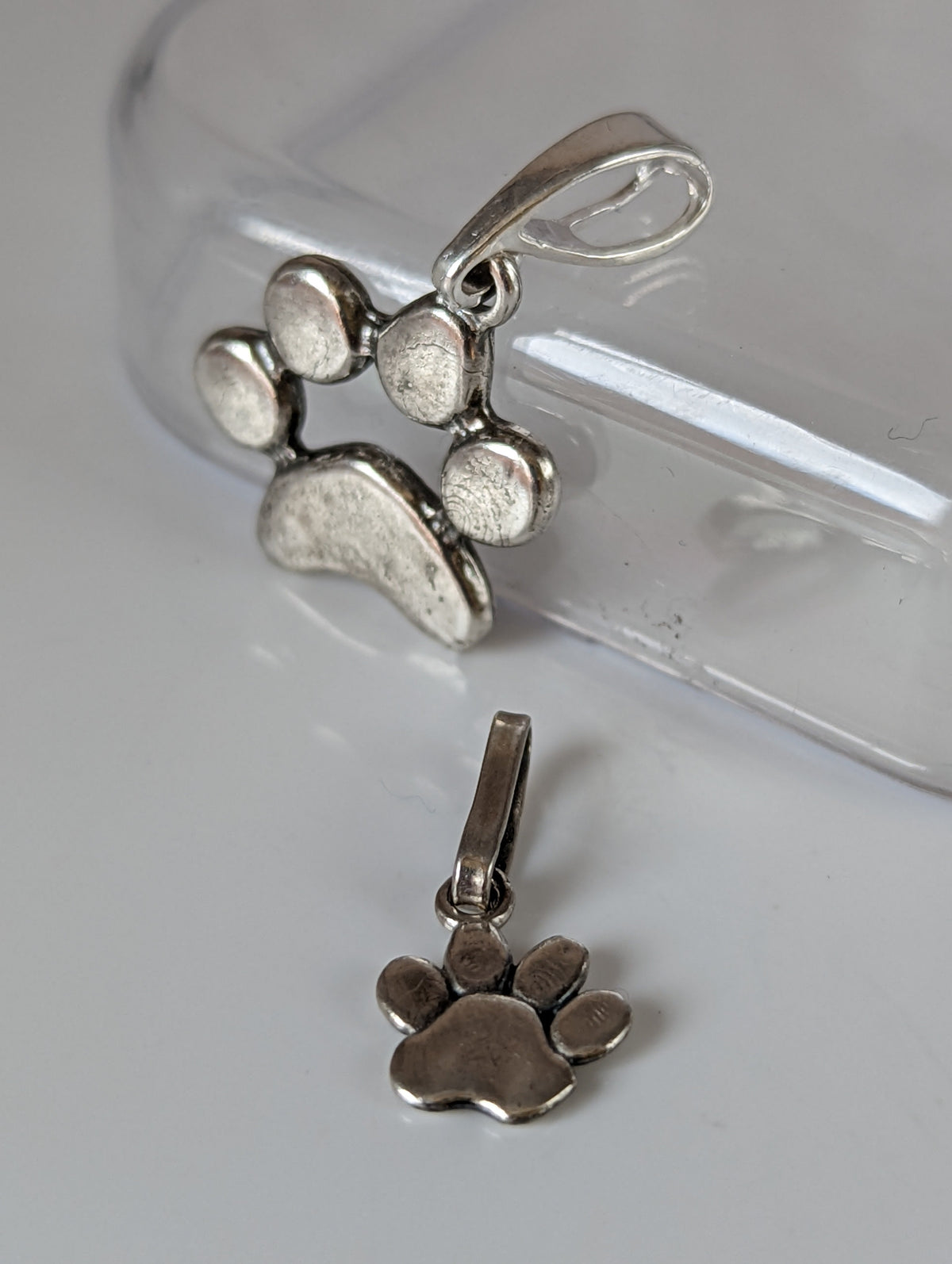 Silver Steed Paw Print Silver Pendant