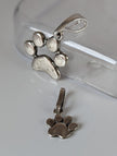 Silver Steed Paw Print Silver Pendant