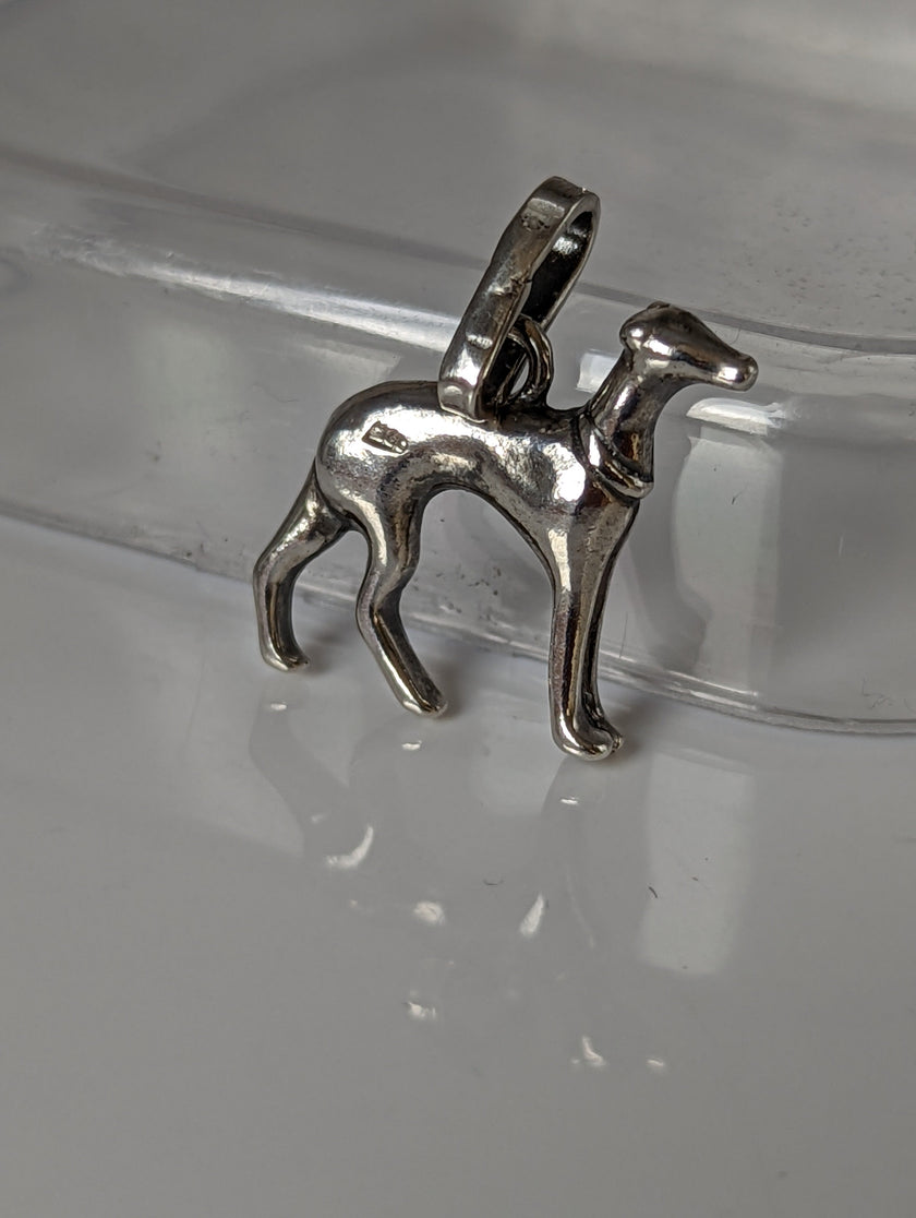 Silver Steed Greyhound Silver Pendant