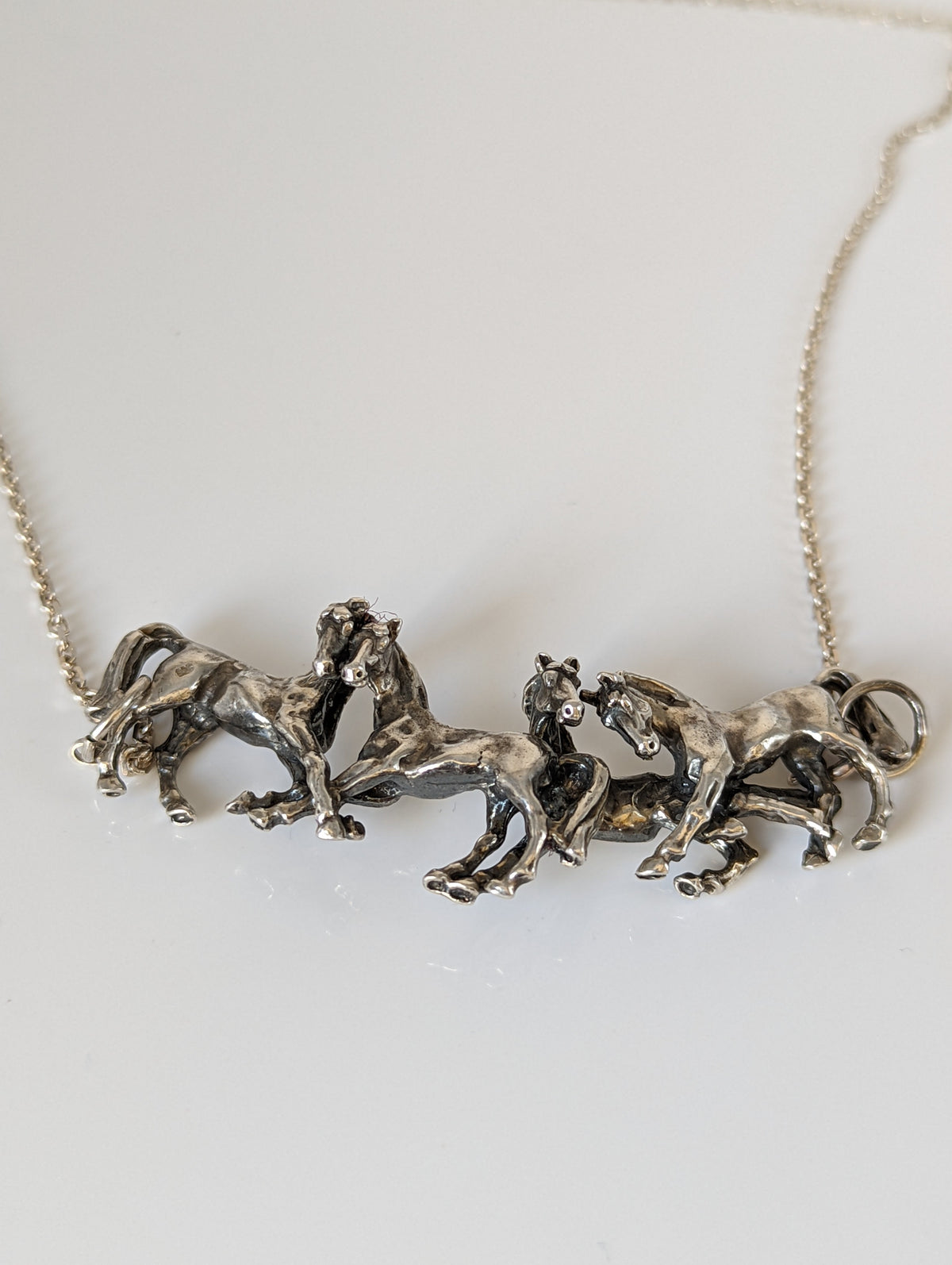 Silver Steed Herd Necklace