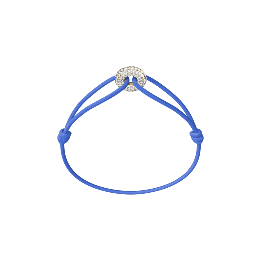 Mini Golden Soho Pavé Cord Bracelet