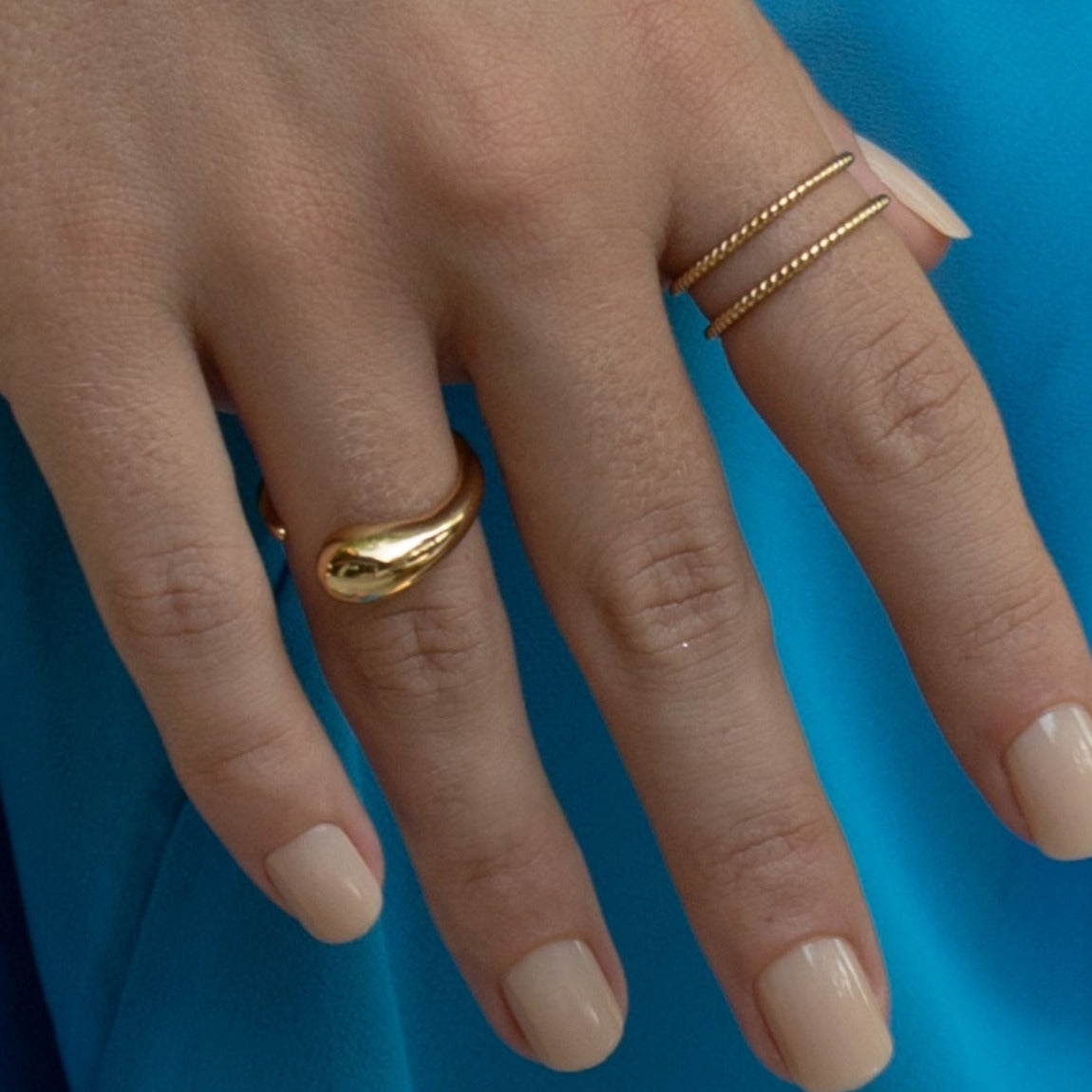 Silver Tapered Claw Open Ring