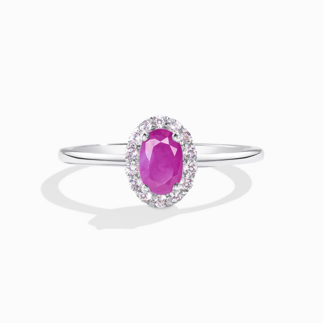 Ruby Ring in Sterling Silver