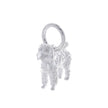 Poodle Personalised Silver Dog Tag Necklace