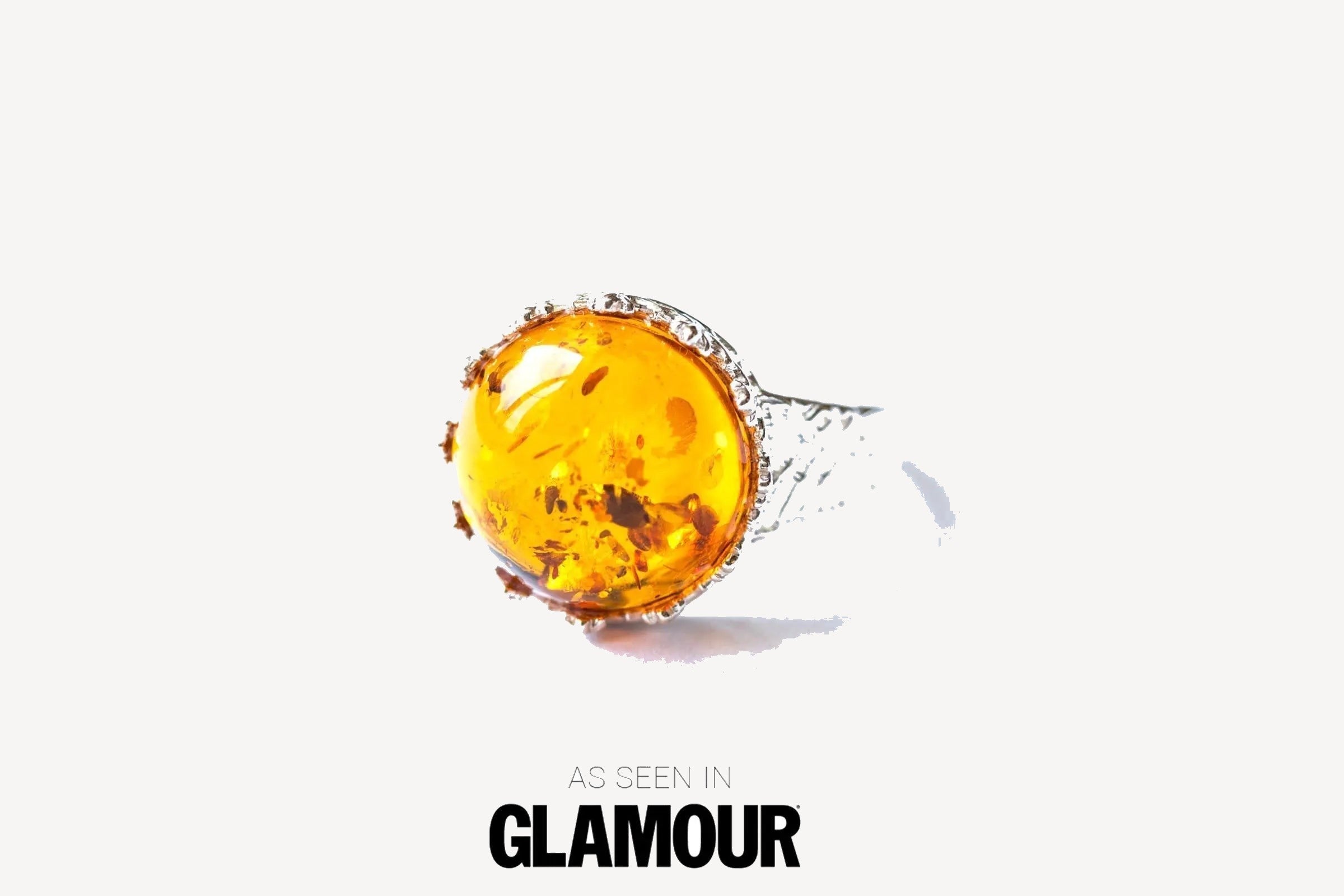 Princess Crown Amber Ring