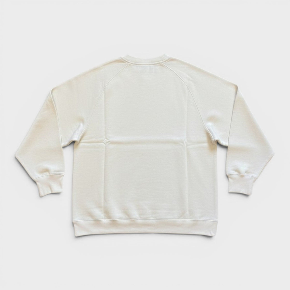V Neck Logo Sweatshirt Cloud White