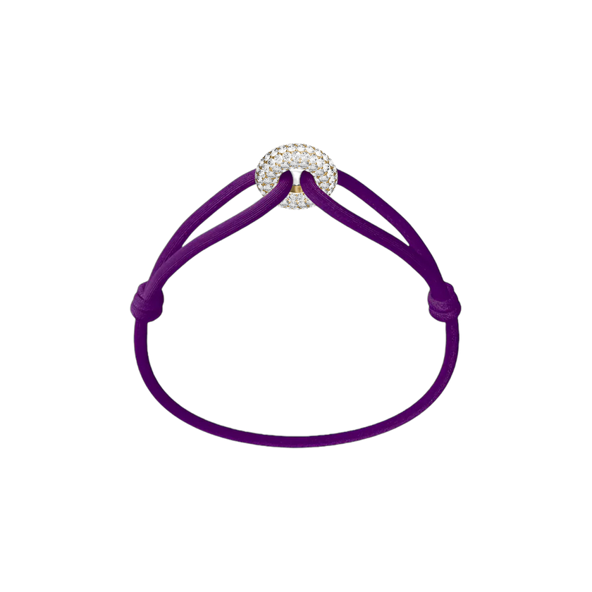 Golden Soho Pavé Cord Bracelet