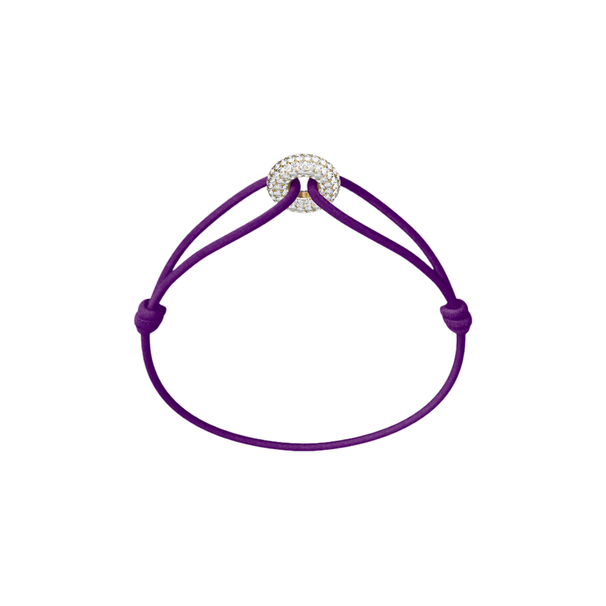 Mini Golden Soho Pavé Cord Bracelet
