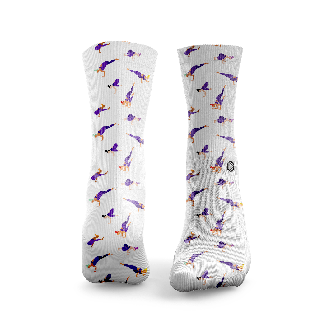 Figuras de yoga: equilibrios sobre los brazos - Livinleggings
