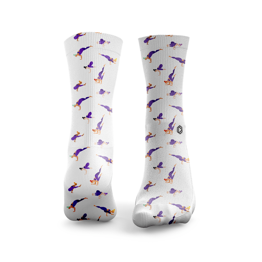 Figuras de yoga: equilibrios sobre los brazos - Livinleggings