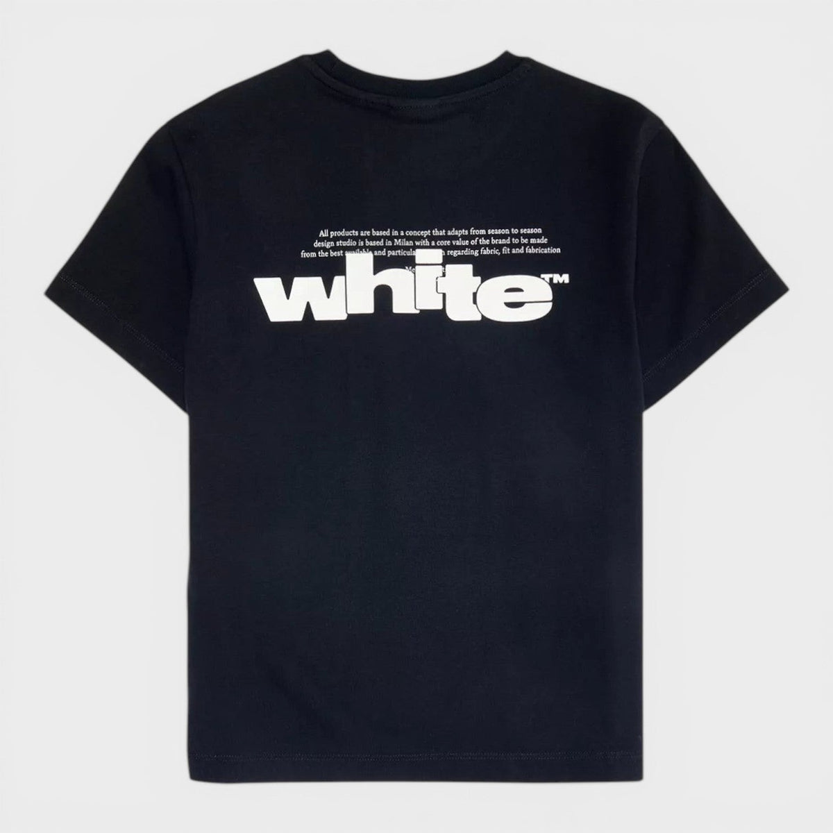 Kids 3D Logo Basic Fit Tee Black White