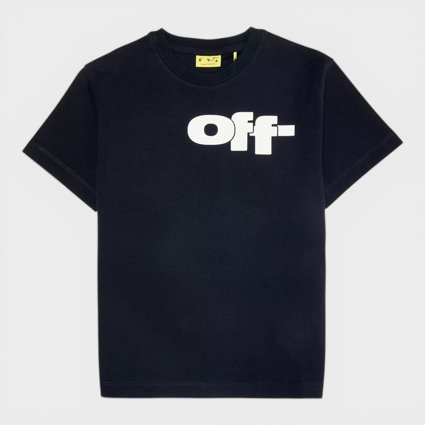 Kids 3D Logo Basic Fit Tee Black White