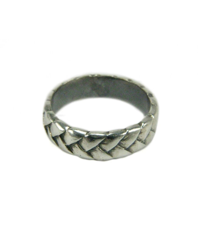 925 Silver Plaited Mane Ring – Handmade Equestrian Band for Him & Her