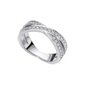Diamonfire Zirconia Criss Cross Ring