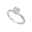Diamonfire Solitärring mit Doppelfassung