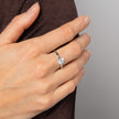 Diamonfire Solitärring mit Doppelfassung