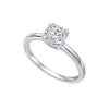 Diamonfire Solitärring mit Doppelfassung