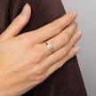 Diamonfire Solitärring mit Doppelfassung