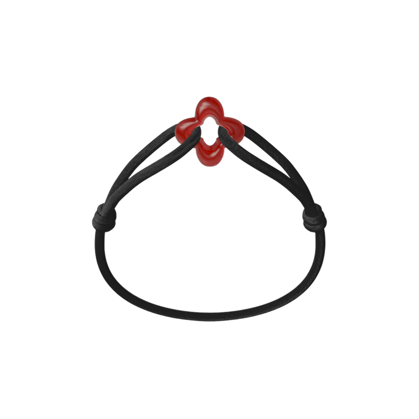 Red Clover Cord Bracelet