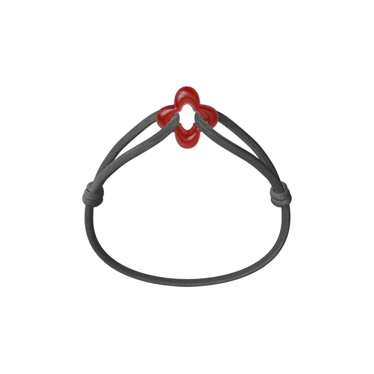 Red Clover Cord Bracelet