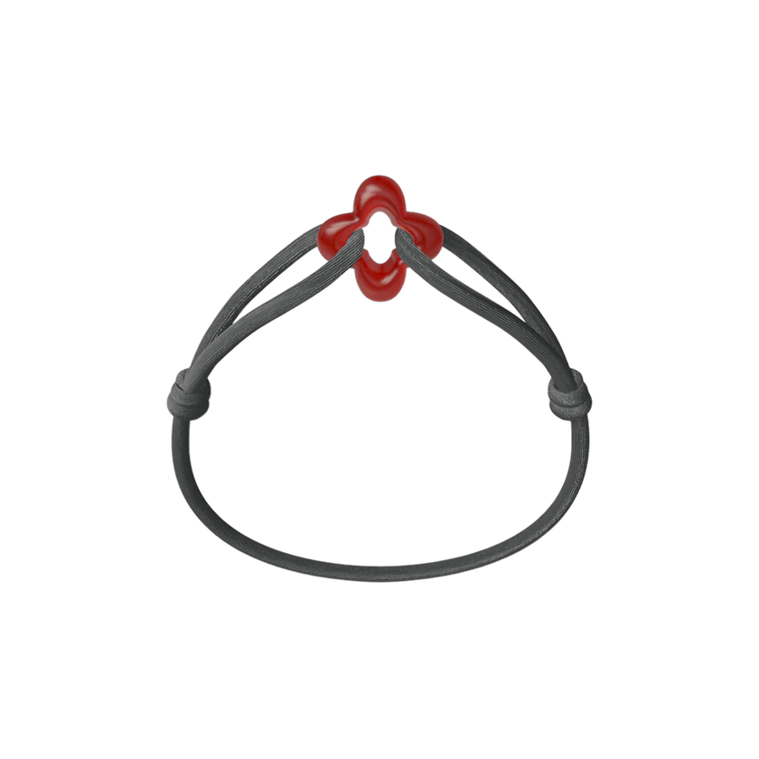 Red Clover Cord Bracelet