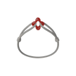 Red Clover Cord Bracelet