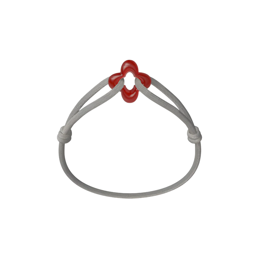 Red Clover Cord Bracelet