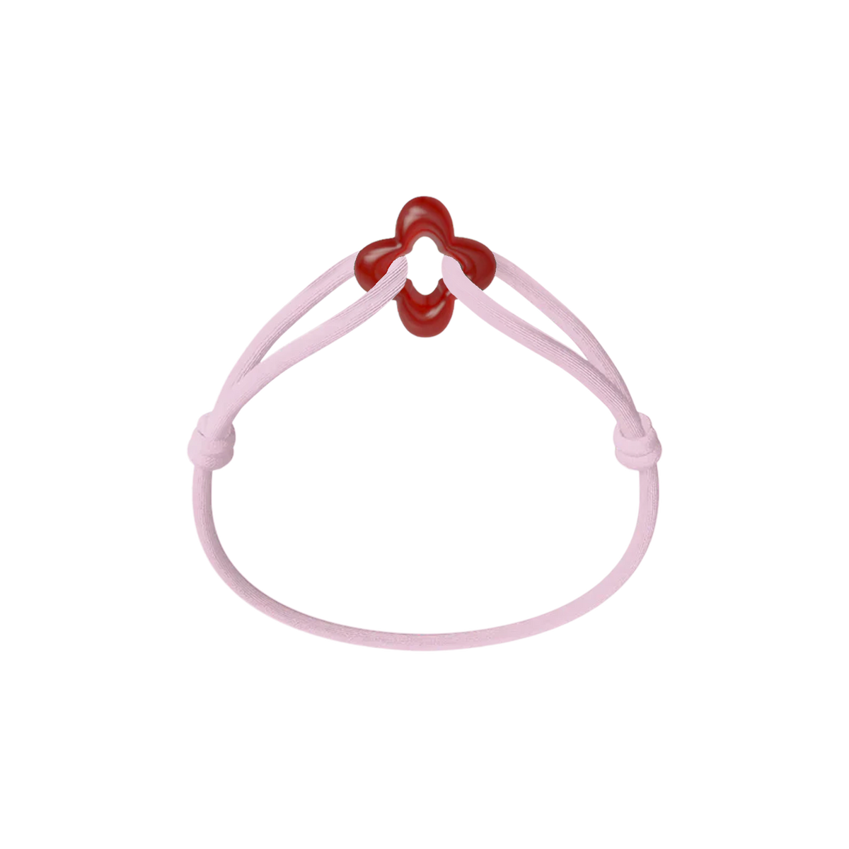 Red Clover Cord Bracelet