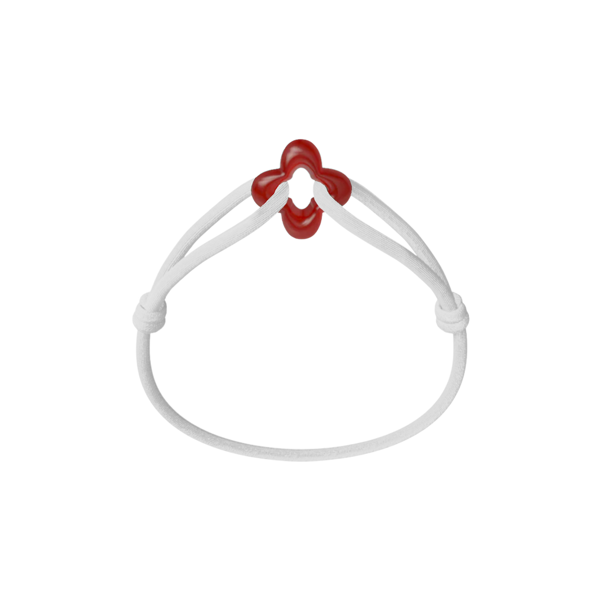 Red Clover Cord Bracelet