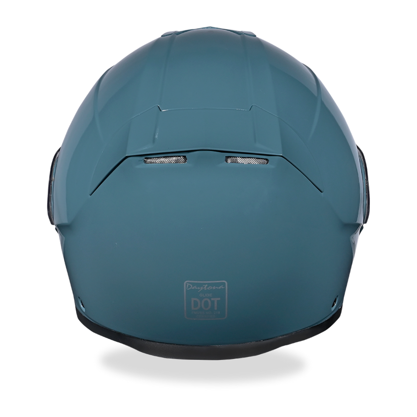 Daytona Glide Modular Motorcycle Helmet - DOT & ECE Approved, Bluetooth Ready, Dual Visor, Men/Women/Youth- Shark Blu