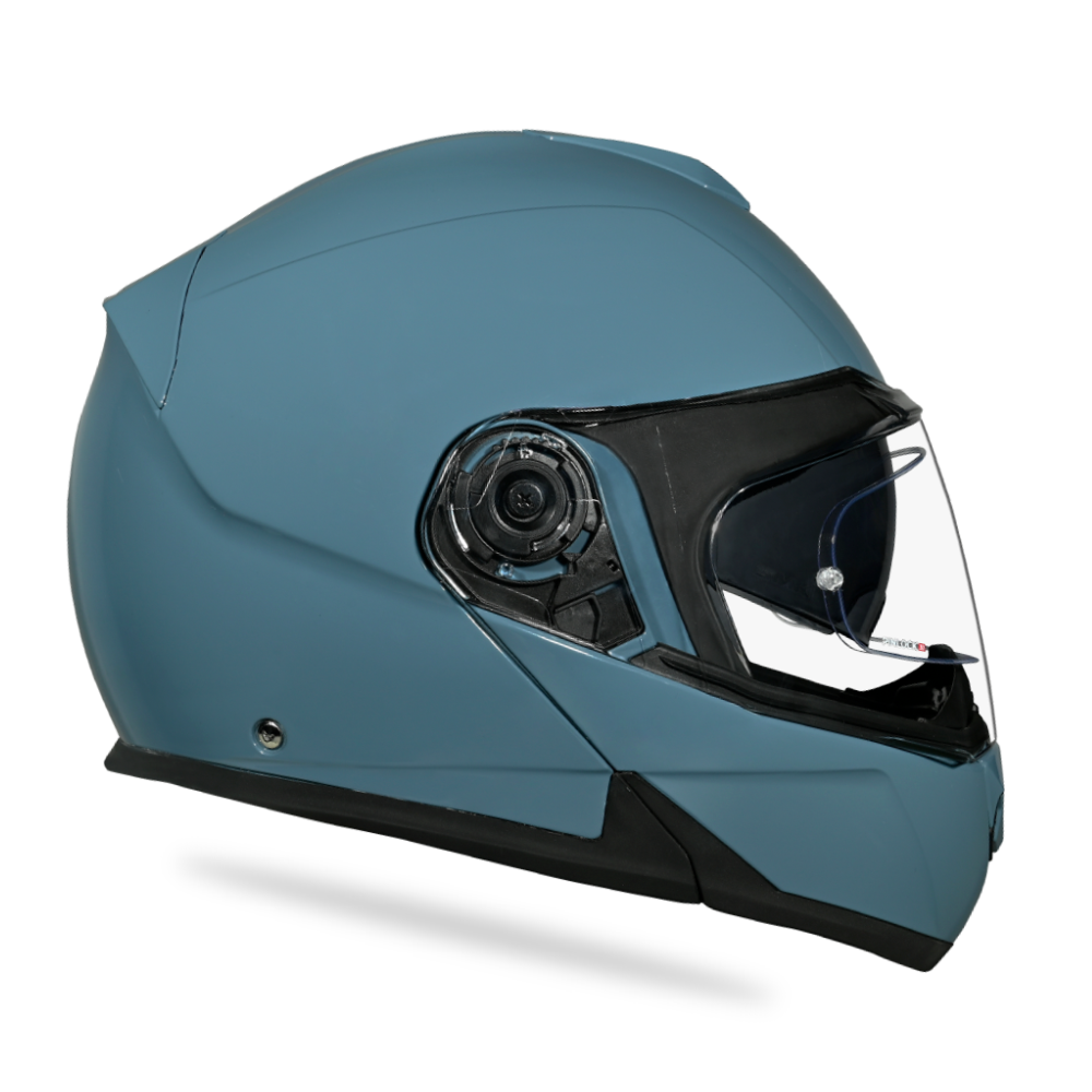Daytona Glide Modular Motorcycle Helmet - DOT & ECE Approved, Bluetooth Ready, Dual Visor, Men/Women/Youth- Shark Blu