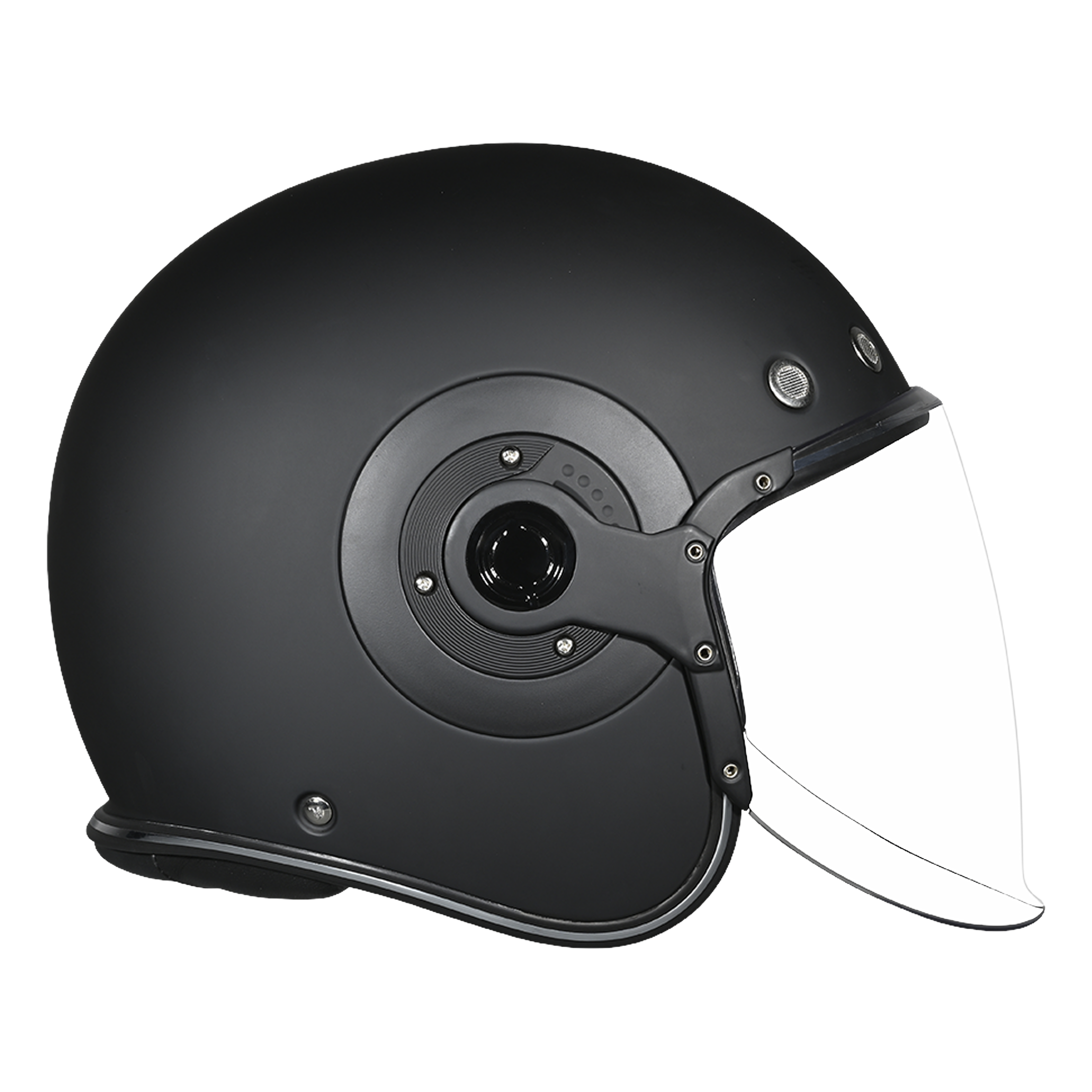 D.O.T. & ECE Daytona Retro Jet- Dull Black