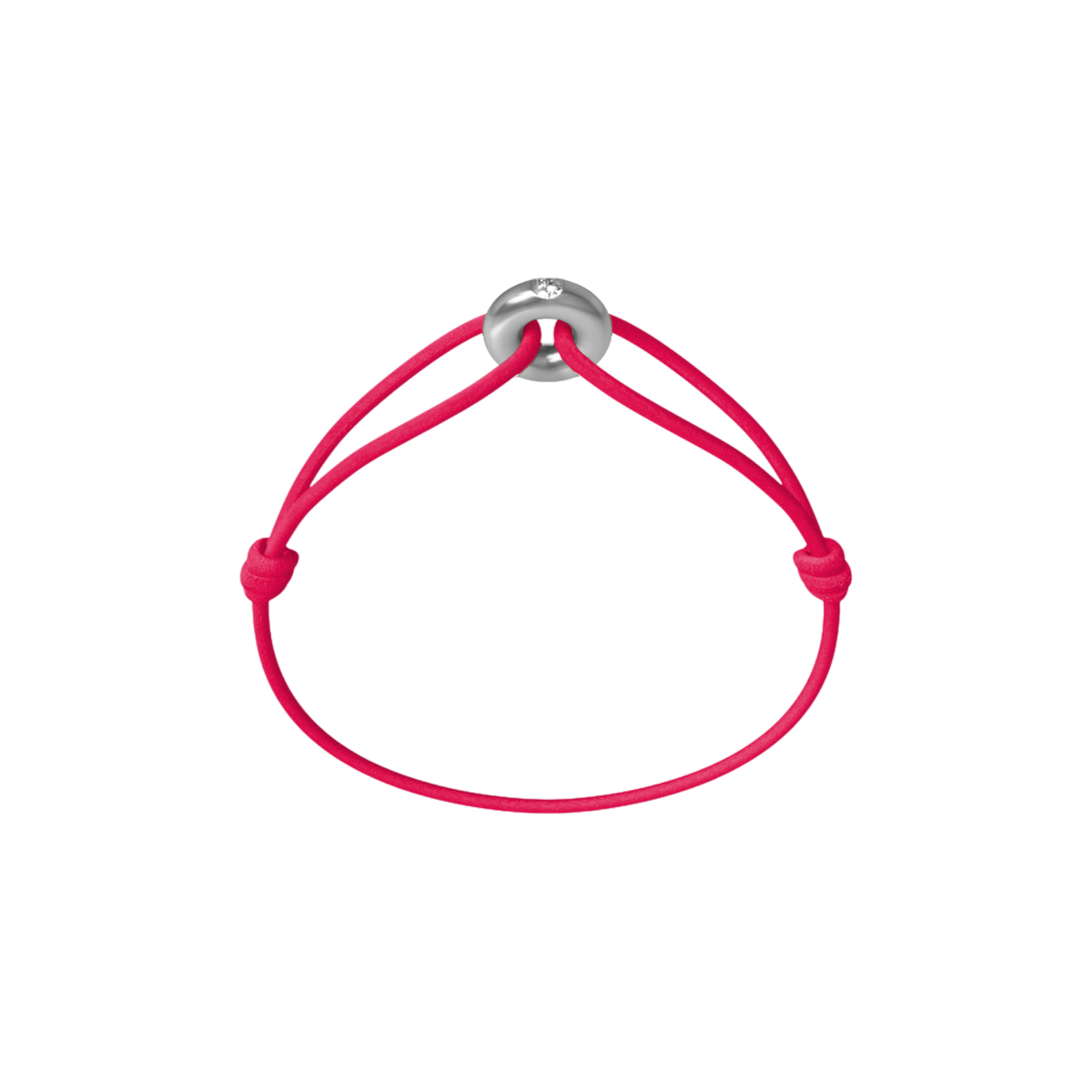 Mini Silver Soho Diamond Cord Bracelet