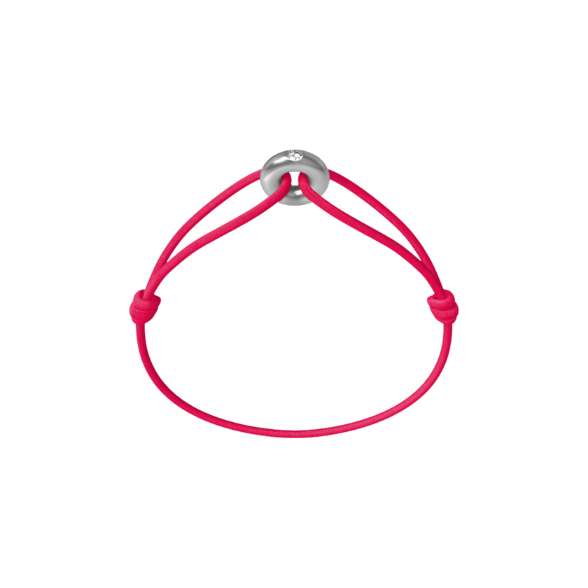 Mini Silver Soho Diamond Cord Bracelet