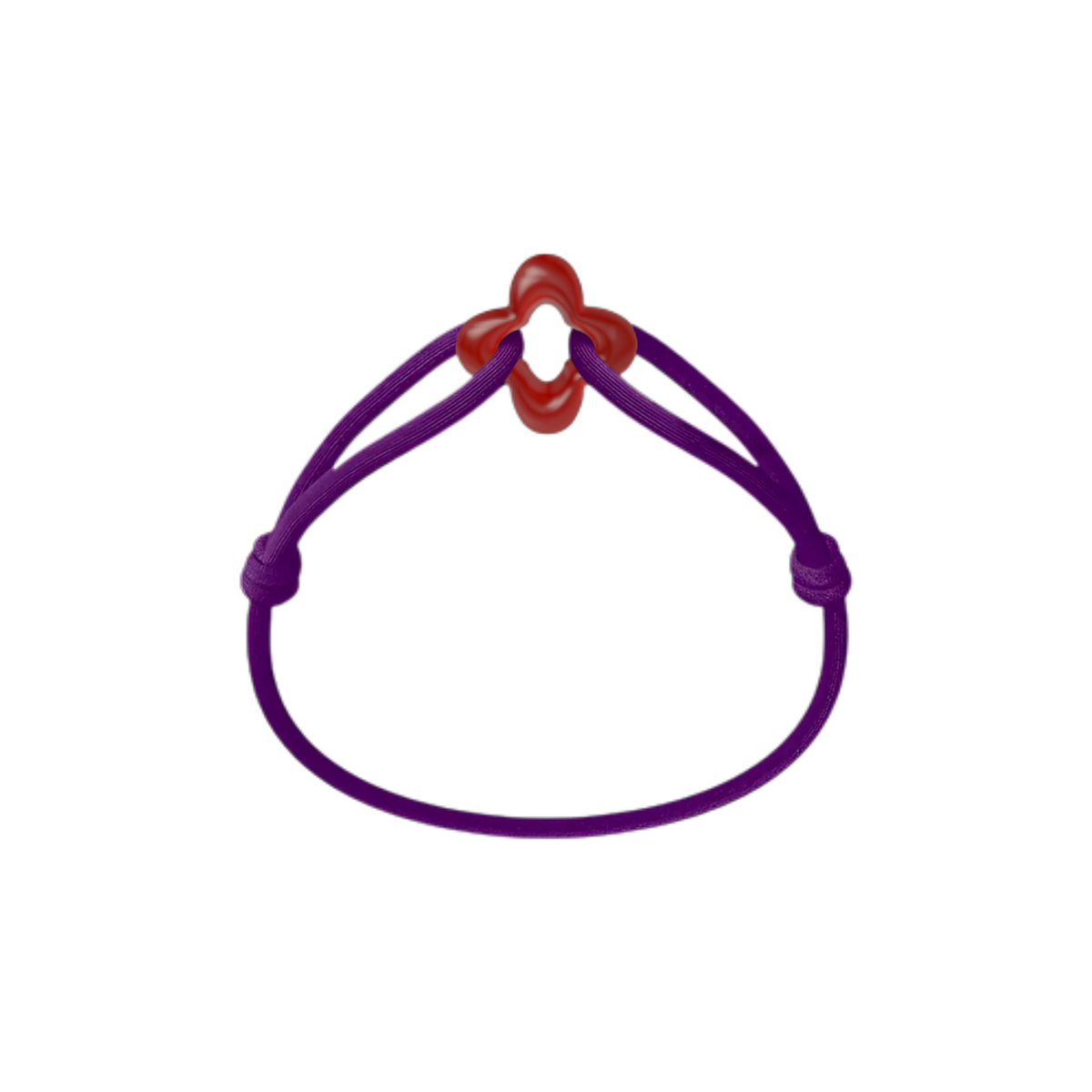 Red Clover Cord Bracelet