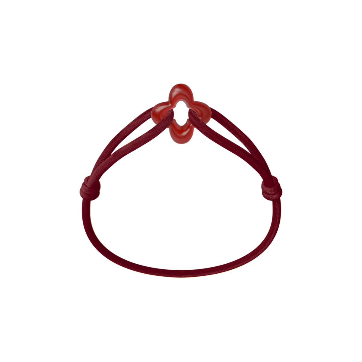 Red Clover Cord Bracelet