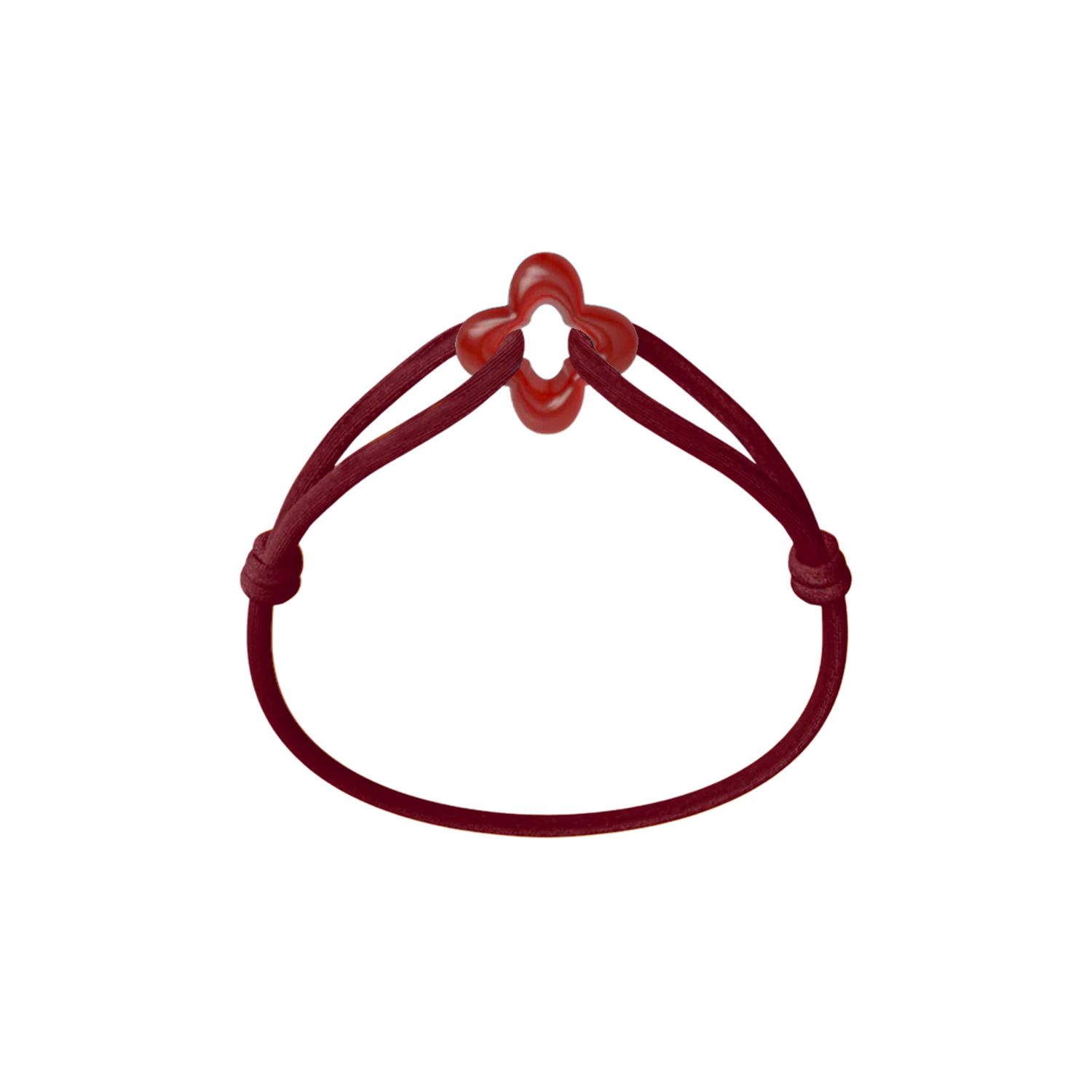 Red Clover Cord Bracelet