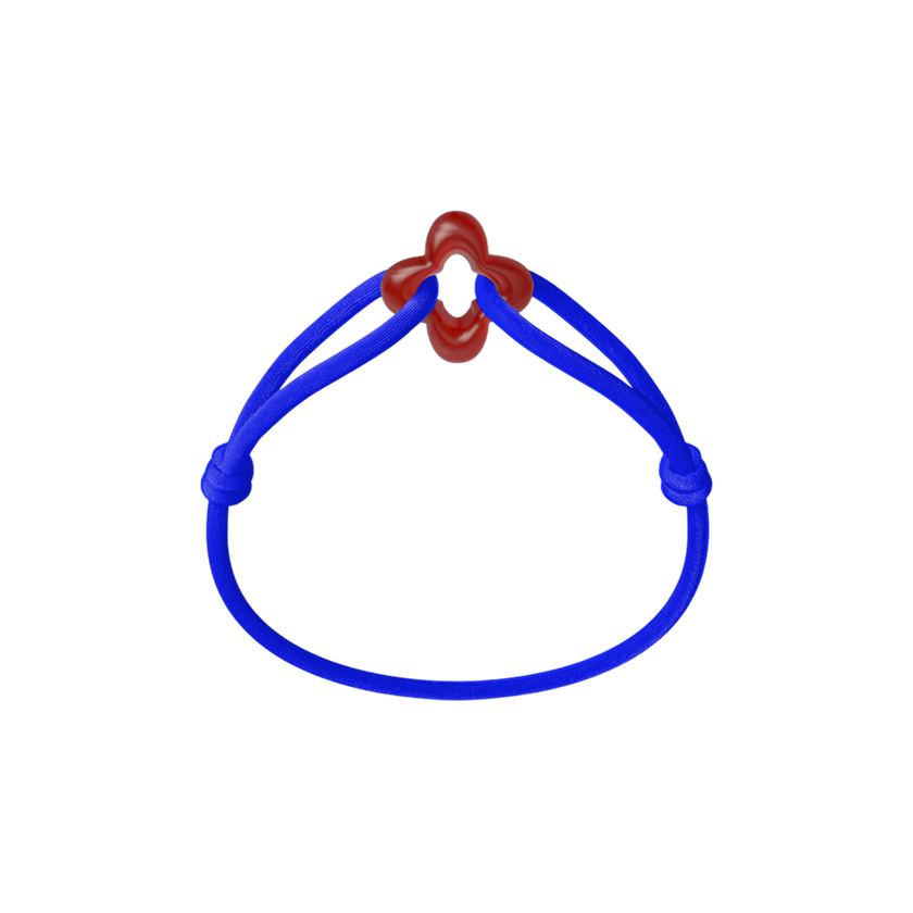 Red Clover Cord Bracelet